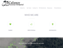 Tablet Screenshot of callawayanimalhospital.com